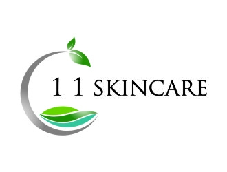 1 1 skincare logo design by jetzu