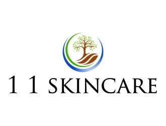 1 1 skincare logo design by jetzu
