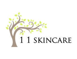 1 1 skincare logo design by jetzu