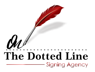 On the dotted line logo design by arddesign