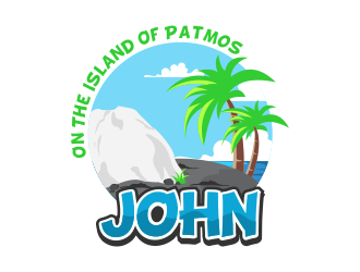 John: On the Island of Patmos logo design by mikael