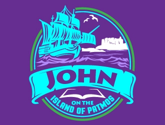 John: On the Island of Patmos logo design by jaize