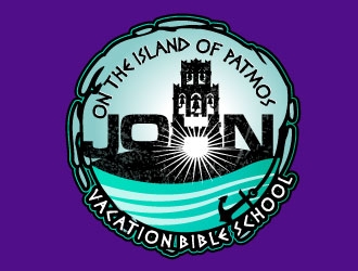 John: On the Island of Patmos logo design by dondeekenz