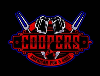 Coopers American Pub & Grill logo design by DreamLogoDesign