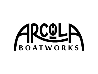 Arcola Boatworks logo design by jaize
