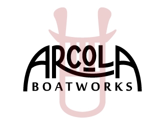 Arcola Boatworks logo design by jaize