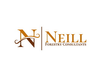 Neill Forestry Consultants logo design by fastsev