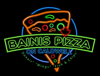 Bainis Pizza on Caldwell logo design by DreamLogoDesign