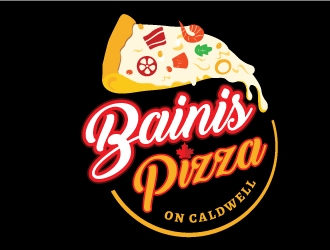 Bainis Pizza on Caldwell logo design by emberdezign