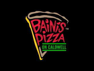 Bainis Pizza on Caldwell logo design by josephope