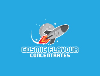 Cosmic Flavour Concentrates logo design by Donadell