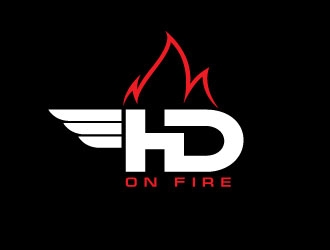 HD ON FIRE logo design by sanu