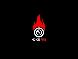 HD ON FIRE logo design by PRGrafis