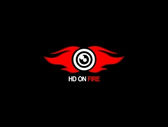 HD ON FIRE logo design by PRGrafis