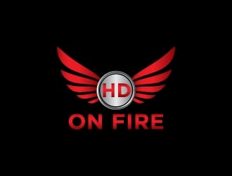 HD ON FIRE logo design by dhika