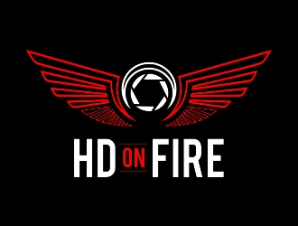 HD ON FIRE logo design by ruki