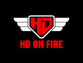 HD ON FIRE logo design by rykos