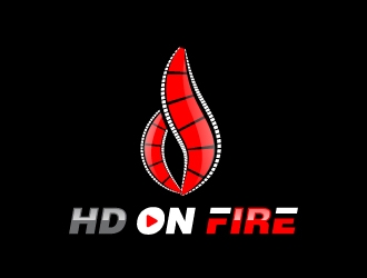 HD ON FIRE logo design by uttam