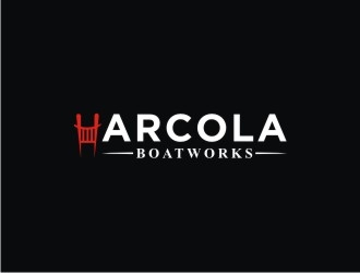 Arcola Boatworks logo design by bricton