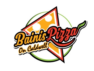 Bainis Pizza on Caldwell logo design by REDCROW