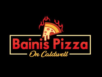 Bainis Pizza on Caldwell logo design by REDCROW