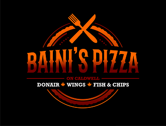 Bainis Pizza on Caldwell logo design by Republik