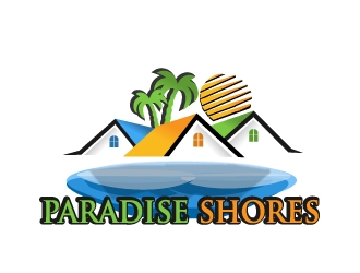 Paradise Shores logo design by samuraiXcreations