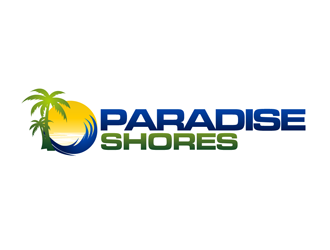 Paradise Shores logo design by enzidesign