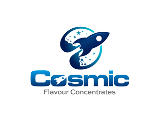 Cosmic Flavour Concentrates logo design by enzidesign