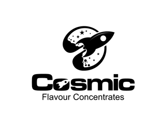 Cosmic Flavour Concentrates logo design by enzidesign