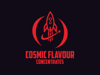 Cosmic Flavour Concentrates logo design by giphone