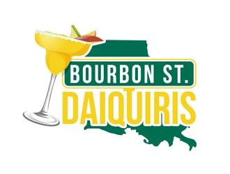 Bourbon Street Daiquiris logo design by DreamLogoDesign