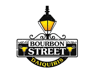 Bourbon Street Daiquiris logo design by DreamLogoDesign
