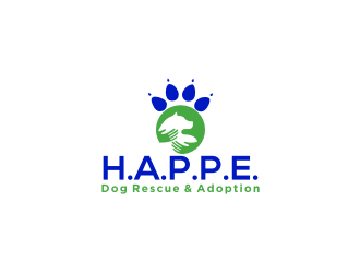 H.A.P.P.E. Dog Rescue & Adoption logo design by logitec