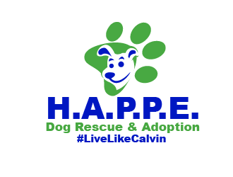 H.A.P.P.E. Dog Rescue & Adoption logo design by THOR_