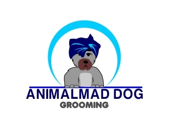 AnimalMad Dog Grooming logo design by mckris