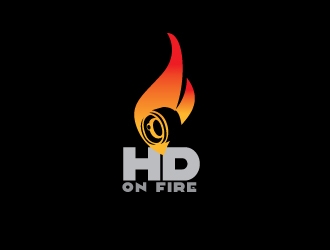 HD ON FIRE logo design by mob1900
