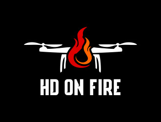 HD ON FIRE logo design by mletus