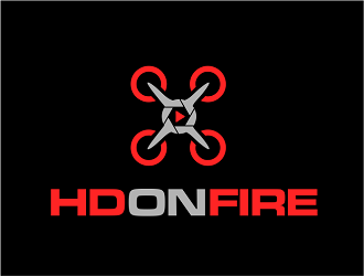 HD ON FIRE logo design by dianD