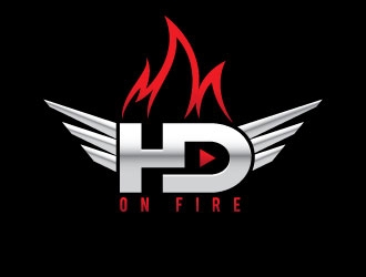 HD ON FIRE logo design by sanu