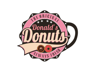 Donald’s Donuts logo design by evdesign
