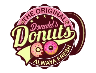 Donald’s Donuts logo design by uttam