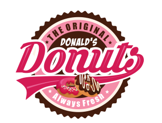 Donald’s Donuts logo design by cgage20