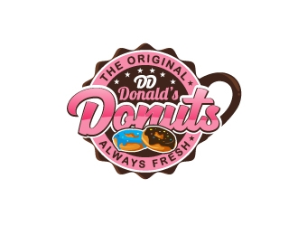 Donald’s Donuts logo design by fantastic4