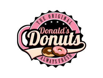 Donald’s Donuts logo design by haze
