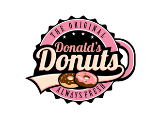 Donald’s Donuts logo design by haze