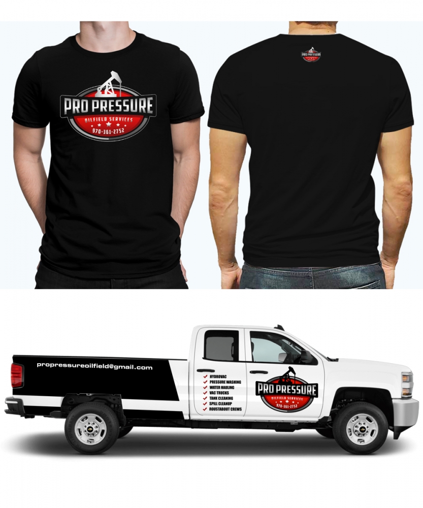 PRO PRESSURE OILFIELD SERVICES logo design by abss