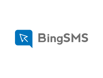 BingSMS or BingSMS.com logo design by bluepinkpanther_