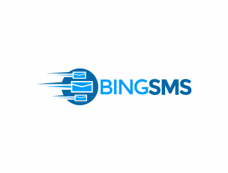BingSMS or BingSMS.com logo design by mutafailan