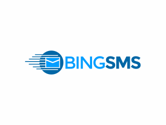 BingSMS or BingSMS.com logo design by mutafailan